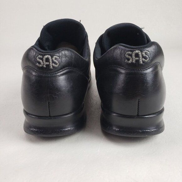 SAS Free Time Leather Walking Shoe Womens 9 N Black Comfort Orthopedic Sneaker - Picture 9 of 12